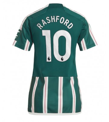 Manchester United Marcus Rashford #10 Bortedrakt Kvinner 2023-24 Kortermet